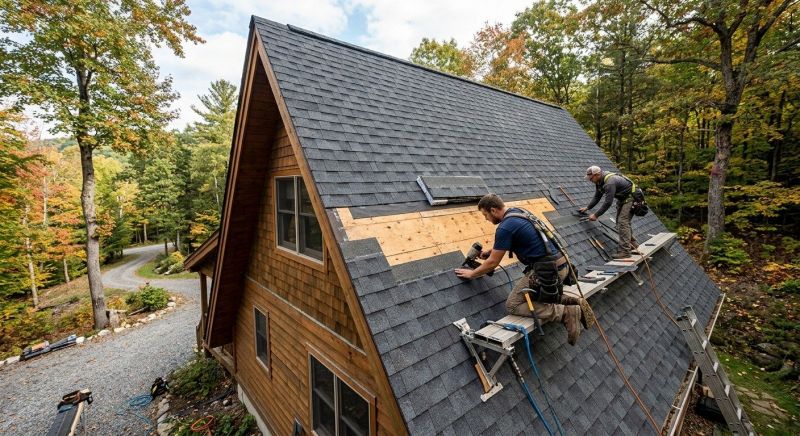 A Frame Roof Repair in Millsboro, DE