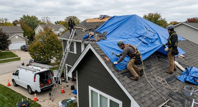 Our team working on Roofing Service projects in Millsboro, DE