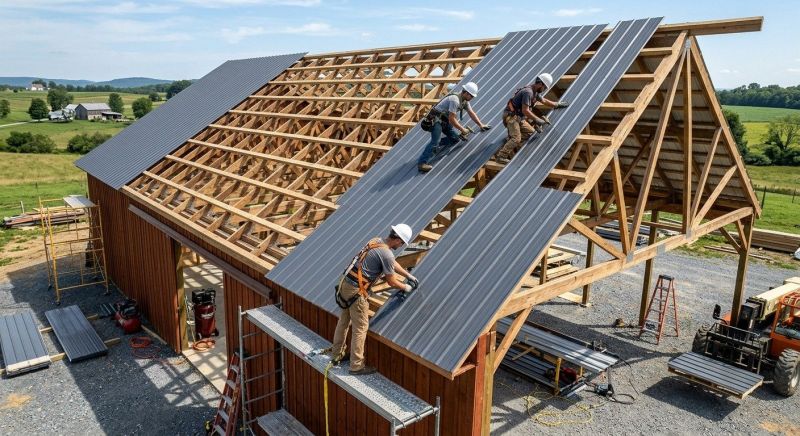 Barn Roof Installation in Millsboro, DE