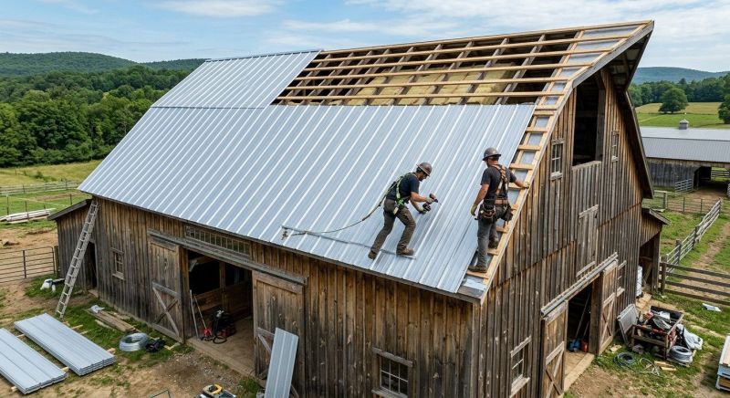 Barn Roof Installation in Millsboro, DE