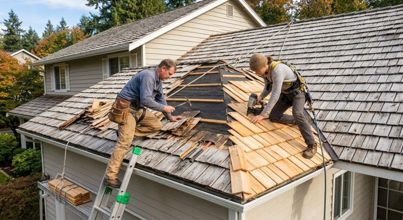 Cedar Shake Roof Repair in Millsboro, DE
