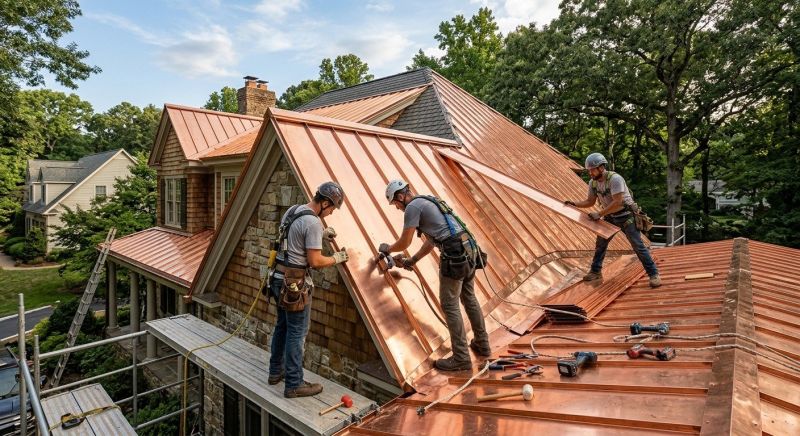 Copper Roof Installation in Millsboro, DE