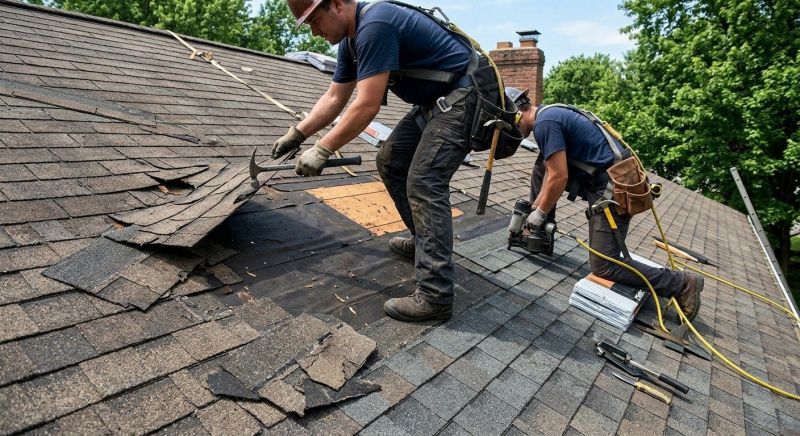 Damaged Roof Repair in Milford, DE
