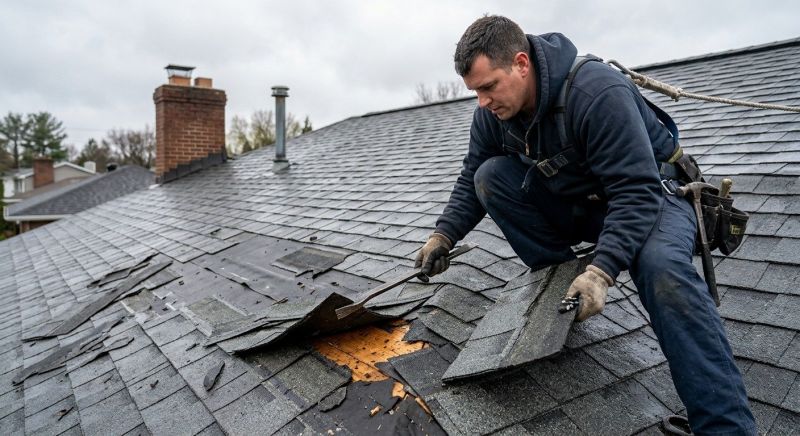 Damaged Roof Replacement in Fenwick Island, DE