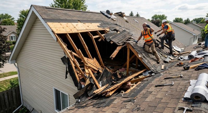 Damaged Roof Replacement in Laurel, DE