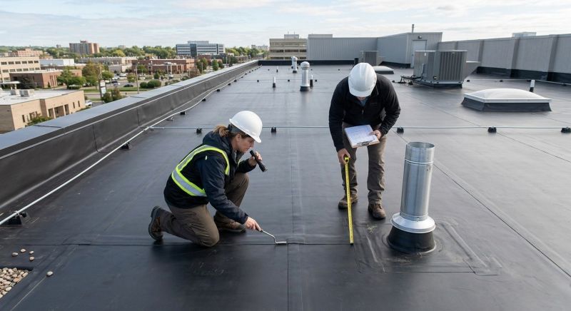 Rubber Roof Inspection in Millsboro, DE