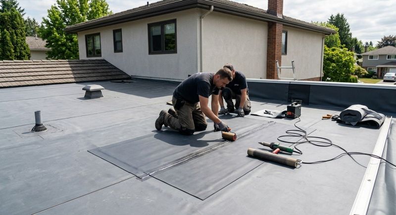 Rubber Roof Repair in Milton, DE