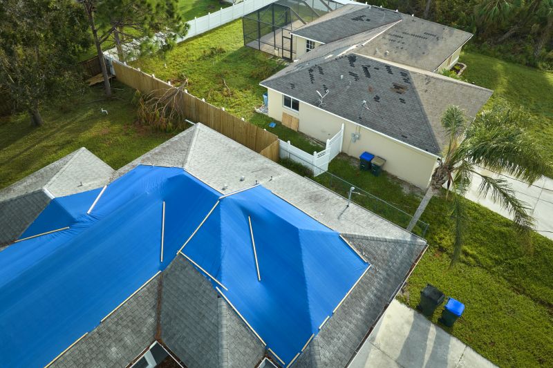 Storm Damage Roof Tarping in Millsboro, DE