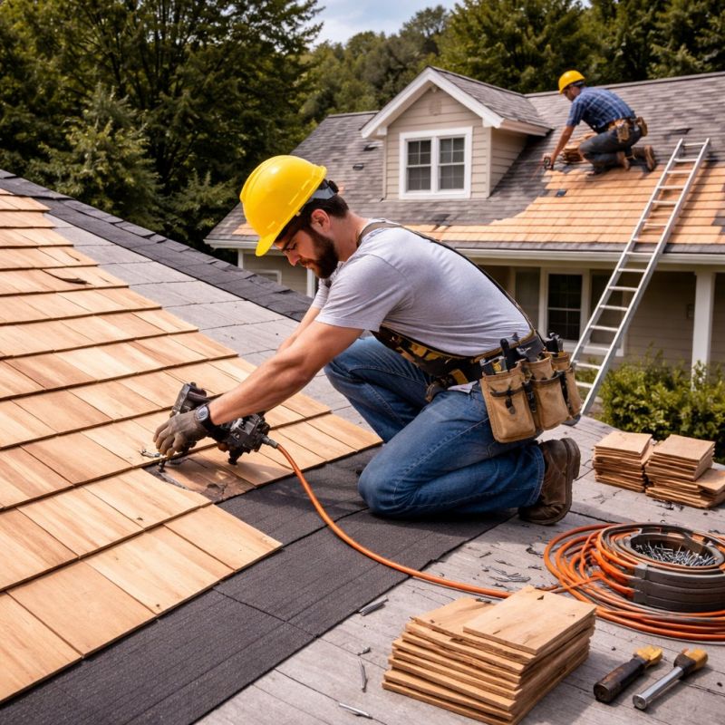 Wood Roofing Installation in Frankford, DE