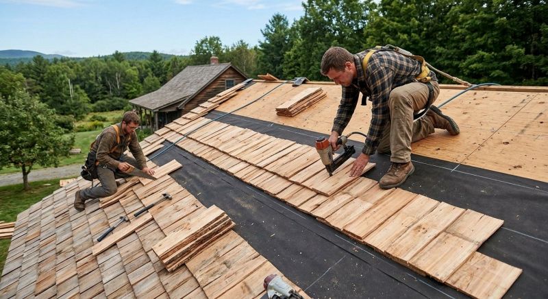 Wood Roofing Installation in Millsboro, DE
