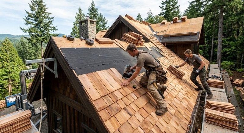 Wood Roofing Installation in Milford, DE