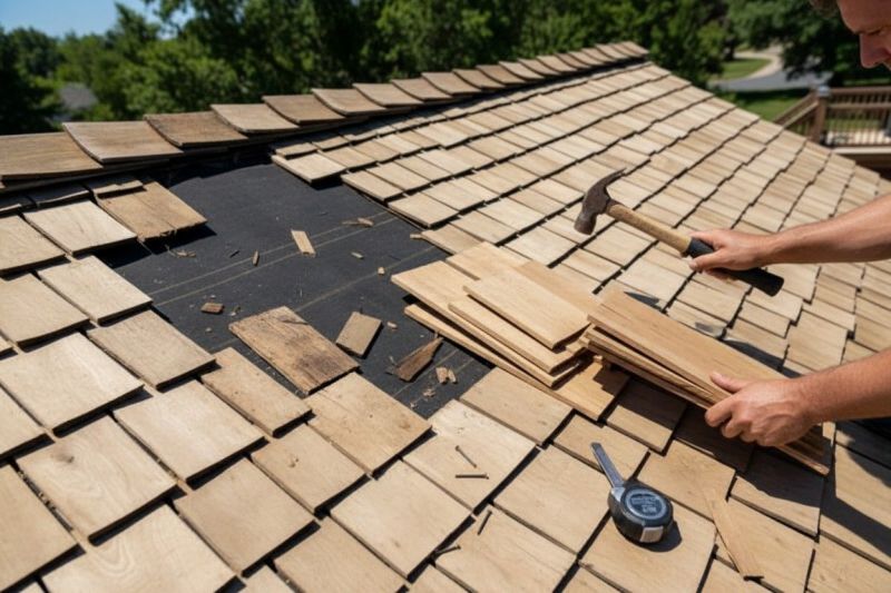 Wood Shake Roof Repair in Bethany Beach, DE