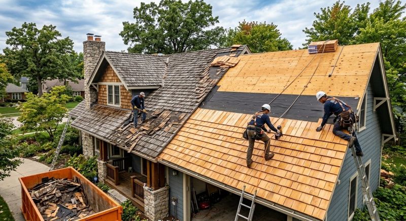 Wood Shake Roof Replacement in Millsboro, DE